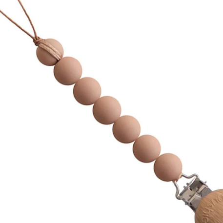 Attache sucette halo pale taupe Taupe, marron 2 - vertbaudet enfant 