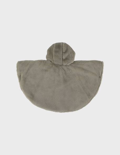 Manteau poncho bébé en fausse fourrure Vert 6 - vertbaudet enfant 