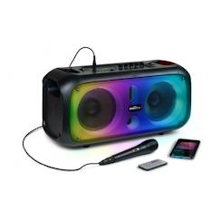 Jouet-Multimédia-Enceinte ado lumineuse à bandoulière et micro