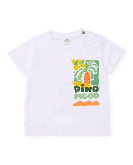 Bébé-T-shirt, sous-pull-T-shirt garçon en maille avec graphisme palmier