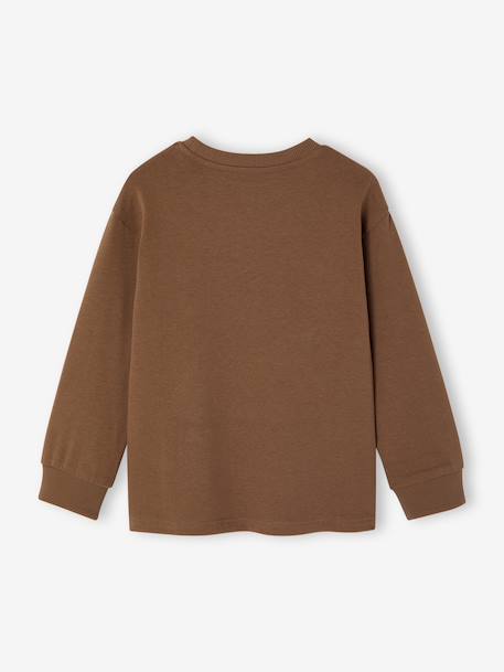 T-shirt manches longues garçon marine+noisette 8 - vertbaudet enfant 