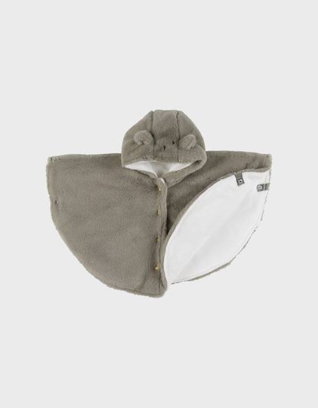Manteau poncho bébé en fausse fourrure Vert 5 - vertbaudet enfant 