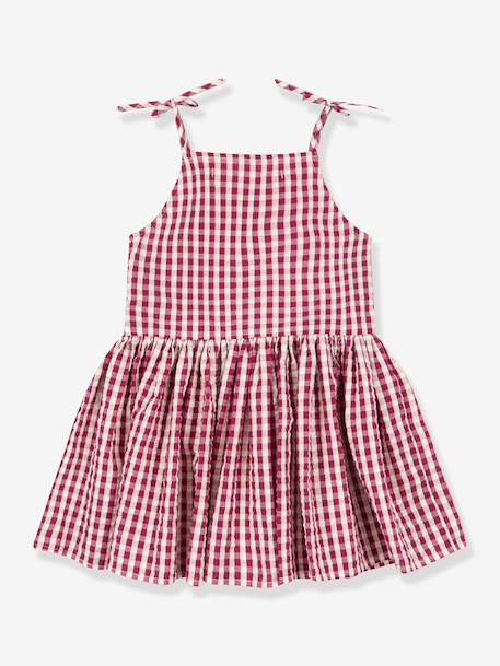 Robe à bretelles Isotta framboise 2 - vertbaudet enfant 