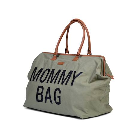 Sac à langer mommy bag Gris toile+Kaki+Marron doux+Textile raphia 9 - vertbaudet enfant 
