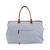 Sac à langer mommy bag Gris toile+Kaki+Marron doux+Textile raphia 4 - vertbaudet enfant 