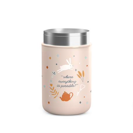 Gourde thermos pot isotherme 400 ml Wonderland beige+Wonderland bleu+Wonderland rose 14 - vertbaudet enfant 