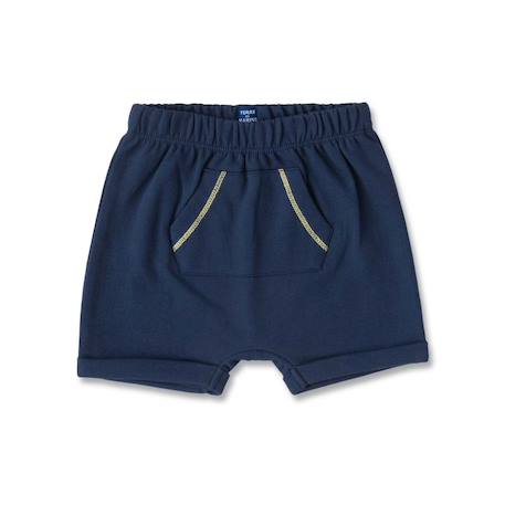 Ensemble short + haut 100% coton bébé garçon Fond naturel raye bleu 5 - vertbaudet enfant 
