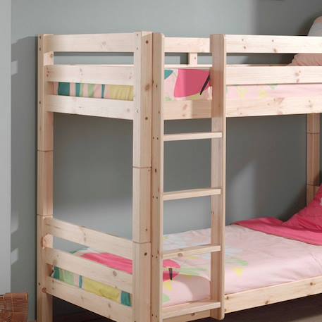 Lit superposé séparable pin massif naturel armance & faustin Bois naturel 3 - vertbaudet enfant 