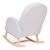 Chaise à bascule tissu teddy Neutre 4 - vertbaudet enfant 