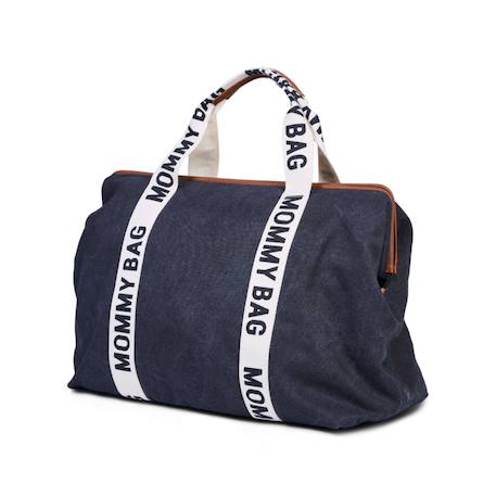 Sac à langer de voyage grande contenance signature mommy bag Indigo+Noir 9 - vertbaudet enfant 