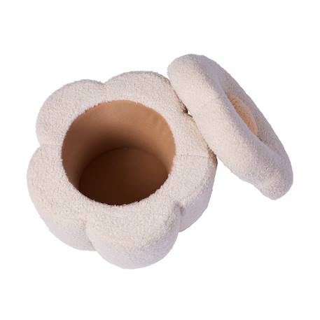 Pouf + coffre à jouets fleur Fleurs 3 - vertbaudet enfant 