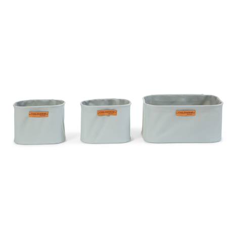 Lot de 3 paniers de rangement suspendus Gris clair 1 - vertbaudet enfant 