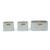 Lot de 3 paniers de rangement suspendus Gris clair 1 - vertbaudet enfant 