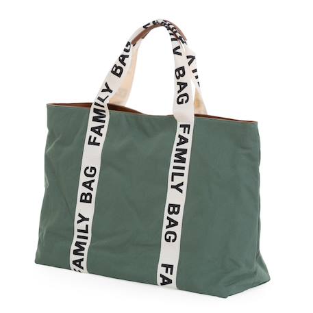Sac à langer family bag Blanc cassé+Noir+Vert 15 - vertbaudet enfant 