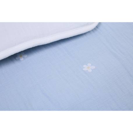 Tapis de parc réversible 75x95 cm Cœurs+Fleur bleu+Neutre 9 - vertbaudet enfant 