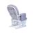 Fauteuil à bascule avec repose-pieds Gris 4 - vertbaudet enfant 