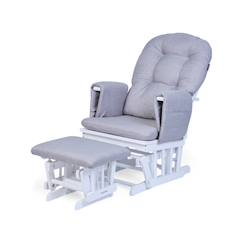 Chambre et rangement-Fauteuil à bascule avec repose-pieds