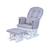Fauteuil à bascule avec repose-pieds Gris 1 - vertbaudet enfant 