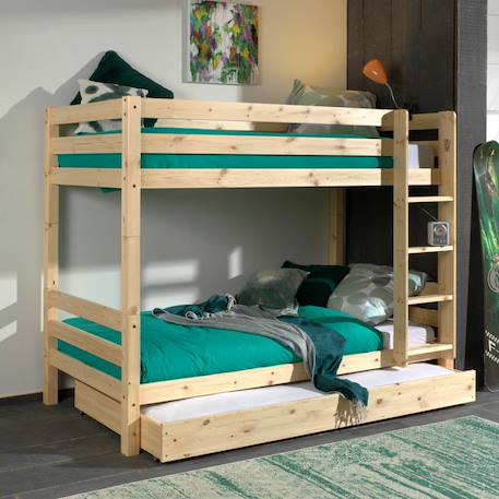 Lit superposé séparable pin massif naturel armance & faustin Bois naturel 5 - vertbaudet enfant 