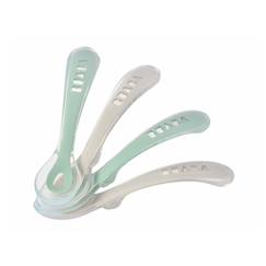 Puériculture-Lot de 4 cuillères silicone 2ème âge
