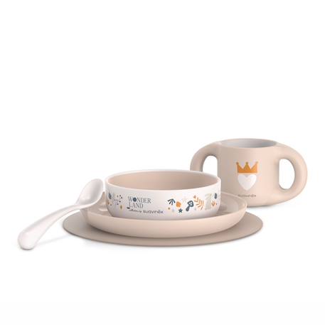 Coffret repas bébé +6 mois Wonderland rose+Wonderland vert 1 - vertbaudet enfant 