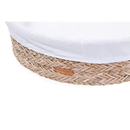 Panier à langer jonc de mer Naturel/blanc 3 - vertbaudet enfant 
