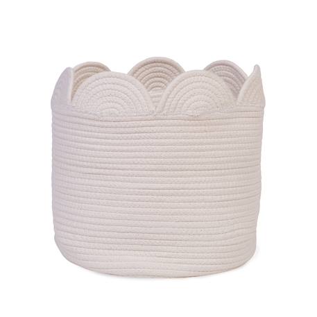 Panier fleur 30x30x30cm corde de coton Blanc cassé 4 - vertbaudet enfant 