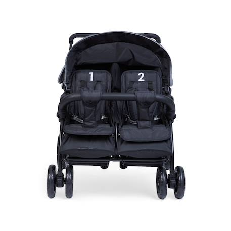 Quadruple poussette capacité 4 enfants + housse de pluie + pare-soleil Noir 3 - vertbaudet enfant 