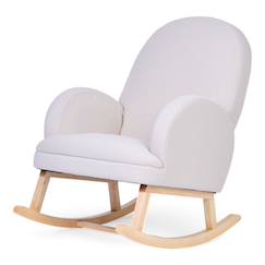 Chambre et rangement-Chaise à bascule tissu teddy