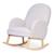 Chaise à bascule tissu teddy Neutre 1 - vertbaudet enfant 