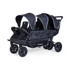 Puériculture-Sixseater poussette capacité 6 enfants + housse de pluie + pare-soleil