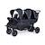 Sixseater poussette capacité 6 enfants + housse de pluie + pare-soleil Noir 1 - vertbaudet enfant 