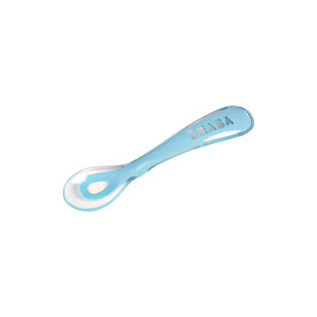 Cuillère 2ème âge en silicone Barbe à papa+Bleu 7 - vertbaudet enfant 