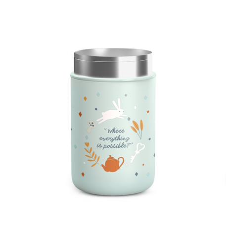 Gourde thermos pot isotherme 400 ml Wonderland beige+Wonderland bleu+Wonderland rose 8 - vertbaudet enfant 