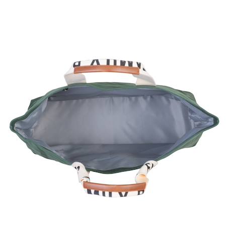 Sac à langer family bag Blanc cassé+Noir+Vert 16 - vertbaudet enfant 