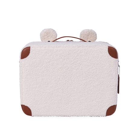 Sac de voyage valise pour enfant mini traveller Teddy blanc cassé+Teddy marron 4 - vertbaudet enfant 