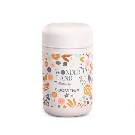 Gourde thermos pot isotherme 400 ml Wonderland beige+Wonderland bleu+Wonderland rose 1 - vertbaudet enfant 