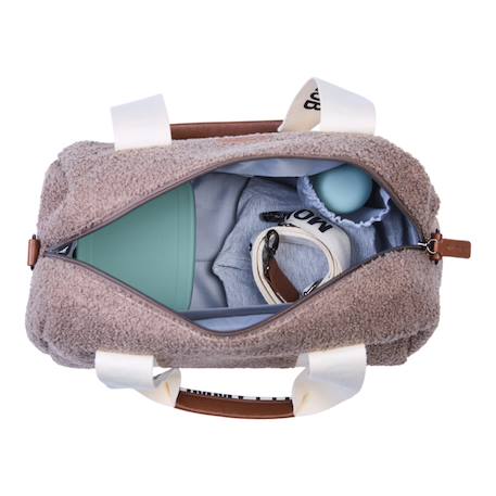 Sac à langer mommy club Blanc cassé+Marron doux 10 - vertbaudet enfant 