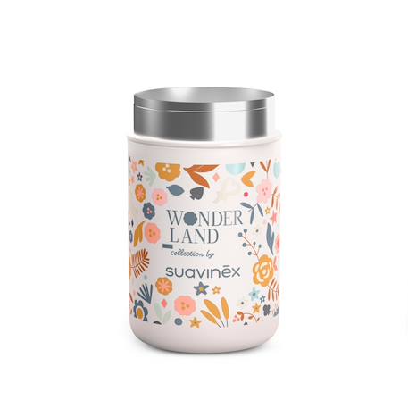 Gourde thermos pot isotherme 400 ml Wonderland beige+Wonderland bleu+Wonderland rose 3 - vertbaudet enfant 