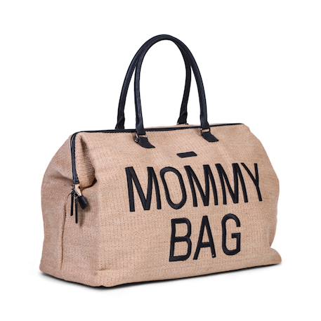 Sac à langer mommy bag Gris toile+Kaki+Marron doux+Textile raphia 21 - vertbaudet enfant 