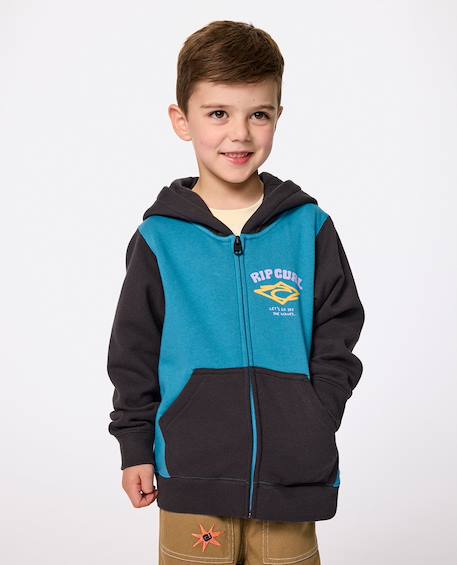 Sweat zippé wave dayz enfant Storm blue 1 - vertbaudet enfant 