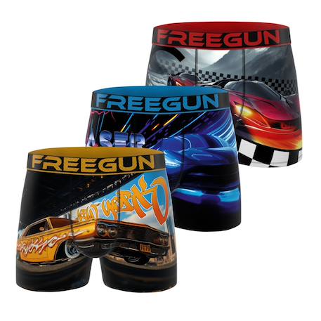 Garçon-Sous-vêtement-Lot de 3 boxers junior collection racers