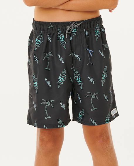 Garçon-Short de bain boardshort volley eternal shred mesh enfant