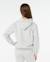 Sweat à capuche staple varsity fille Cornflower blue+Light grey marle 9 - vertbaudet enfant 