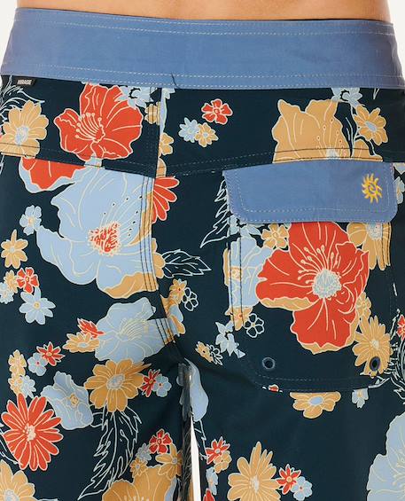 Short de bain boardshort pacific floral mirage enfant Dark navy 5 - vertbaudet enfant 