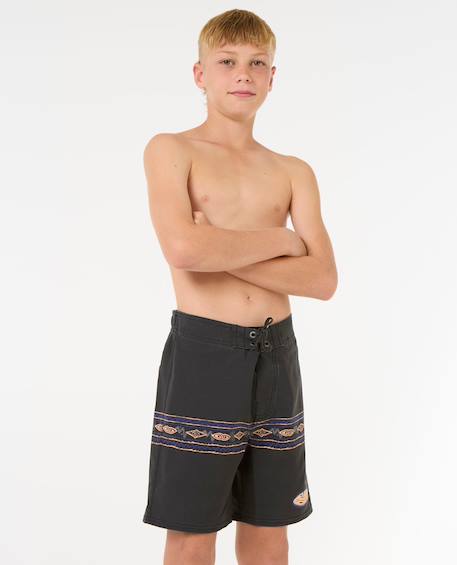 Short de bain boardshort mirage raw energy geo enfant Washed black 5 - vertbaudet enfant 