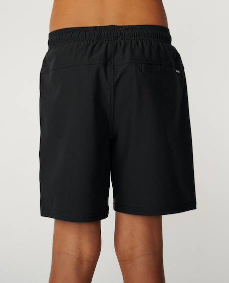 Short de bain boardshort volley daily   enfant Aqua+Black+Blazing yellow 9 - vertbaudet enfant 