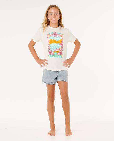 T-shirt à manches courtes sunshine squad band   fille Bone 4 - vertbaudet enfant 