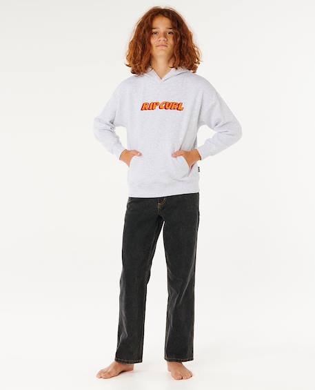 Sweat à capuche eternal shred logo garçon Light grey heather 4 - vertbaudet enfant 