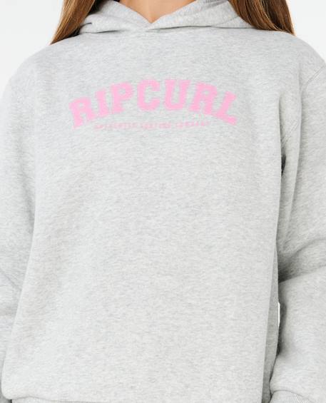Sweat à capuche staple varsity fille Cornflower blue+Light grey marle 11 - vertbaudet enfant 